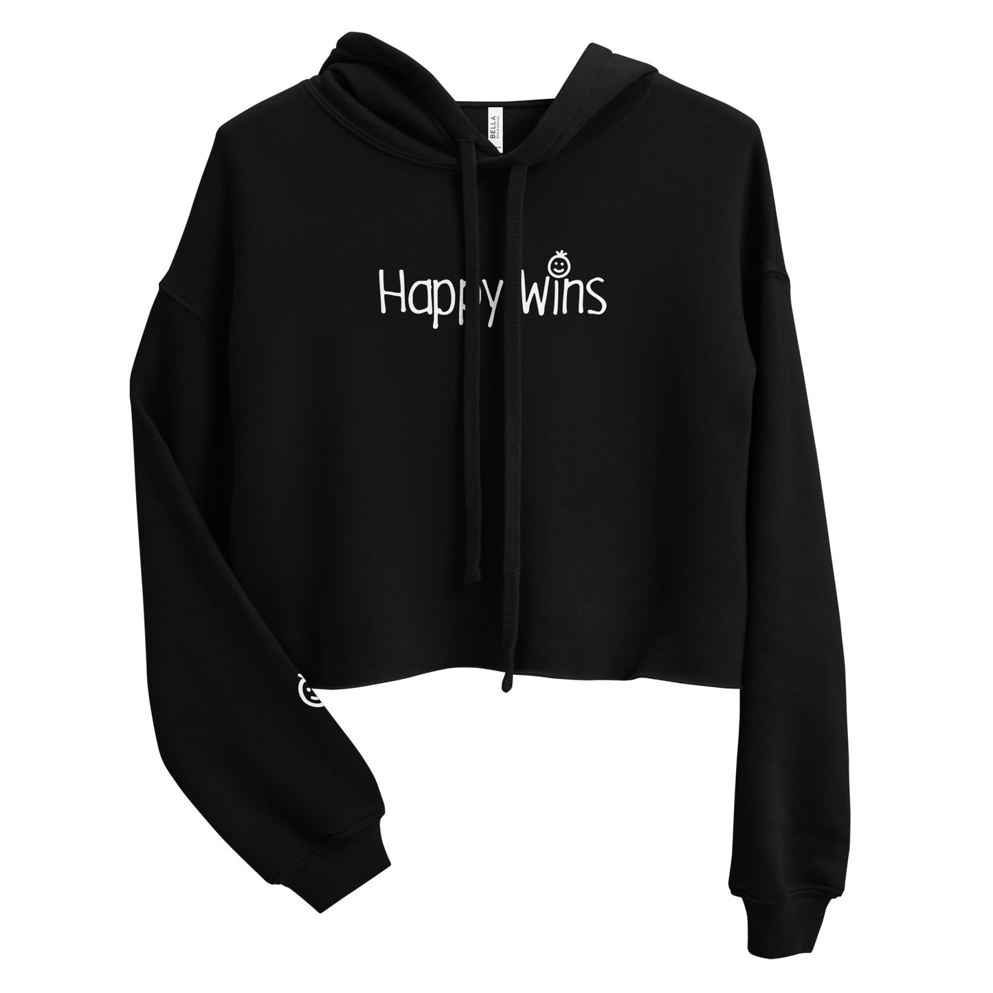 Happy Wins Womens Crop Hoodie Colors
