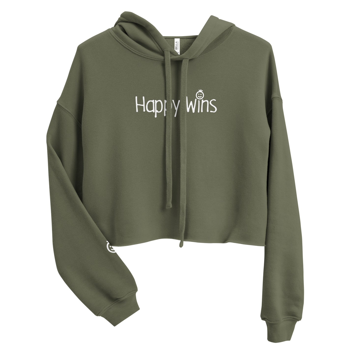 Happy Wins Womens Crop Hoodie Colors