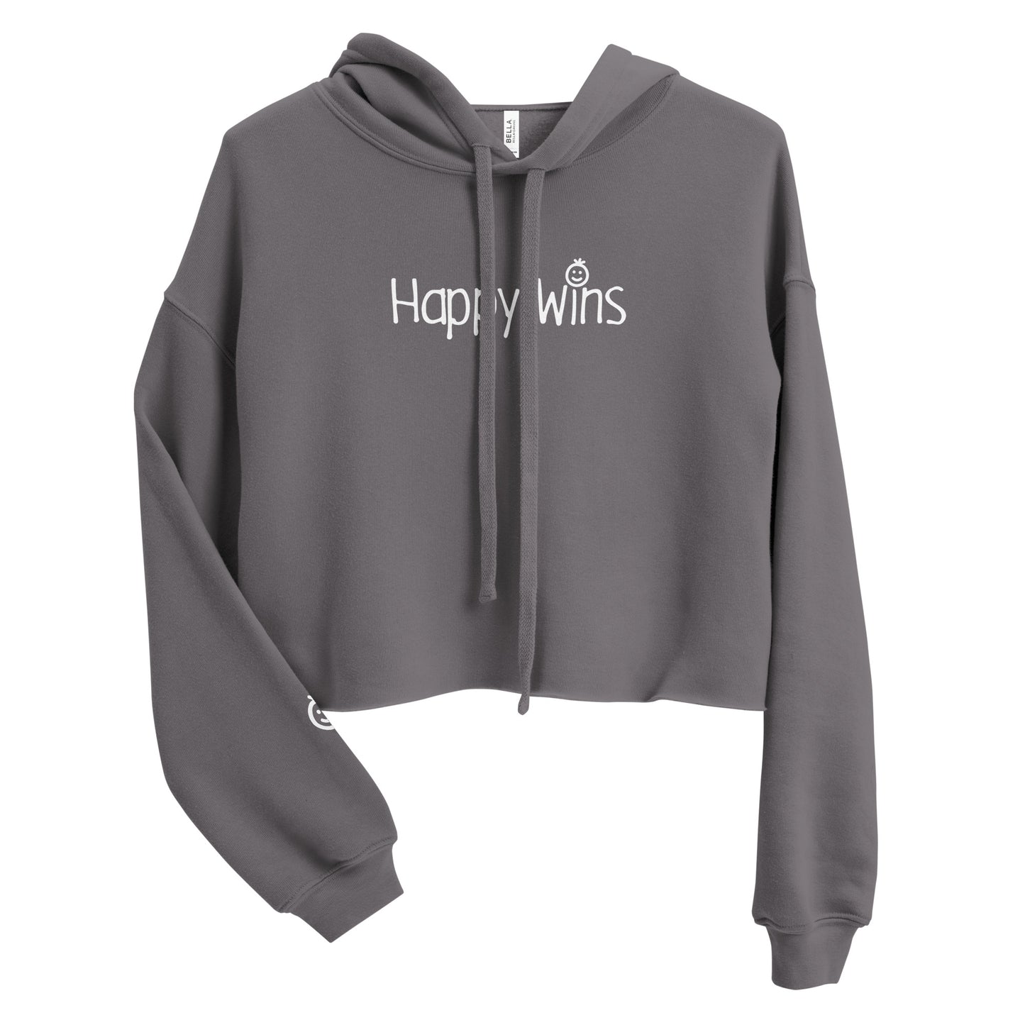 Happy Wins Womens Crop Hoodie Colors